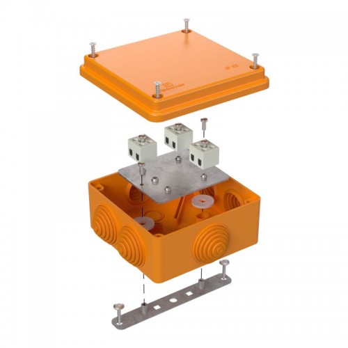 Коробка огнестойкая ОП 40-0300-FR2.5-6 Е15-Е120 100х100х50 Промрукав 40-0300-FR2.5-6