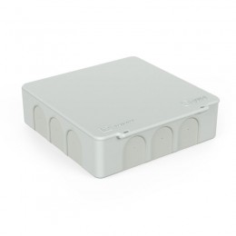 Коробка распределительная ОП 100х100х30 (HF) для прям. монтажа двухкомп. безгалоген. (уп.48шт) Промрукав 60-0302