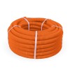 Труба гофрированная ПВХ легкая d20мм с протяжкой 350 Н оранж. (уп.100м) Промрукав PR01.0131