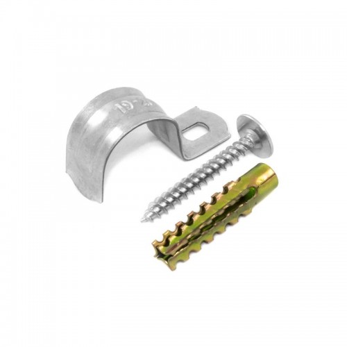 Комплект для крепления ОКЛ с использ. самореза дюбеля и скобы СМО 25-26 (уп.100шт) Промрукав PR08.4998