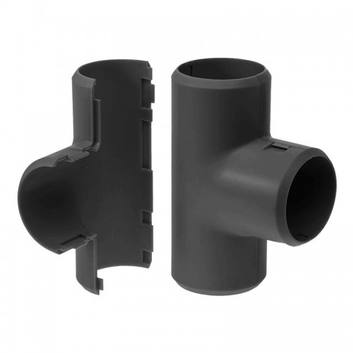 Тройник разборный d16мм черн. (уп.5шт) Промрукав PR13.0177