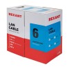 Кабель витая пара U/UTP 4х2х23AWG кат.6 solid CU PVC син. (м) Rexant 01-0047