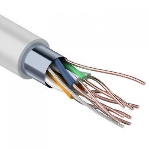 Кабель витая пара F/UTP 4х2х24AWG кат.5E solid CCA PVC сер. (м) PROCONNECT 01-0142-3