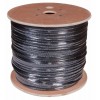 Кабель витая пара F/UTP 4х2х24AWG кат.5E solid CU PE Outdoor трос черн. (м) Rexant 01-0144