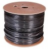 Кабель витая пара F/UTP 4х2х24AWG кат.5E solid CU PE Outdoor черн. (м) Rexant 01-0146