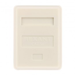 Розетка компьютерная 1-м ОП RJ45 кат.5E UTP неэкранир. бел. Rexant 03-0121