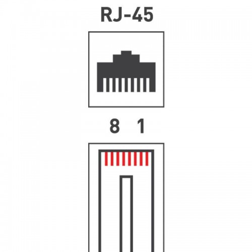 Разъем RJ45 8P8C кат.5E UTP (уп.100шт) PROCONNECT 05-1021-3