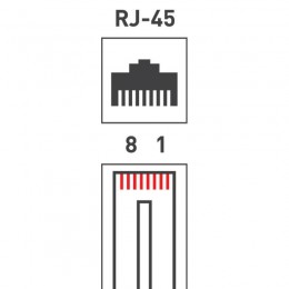 Джек компьютерный RJ45 (8P8C) кат.5E (уп.100шт) Rexant 05-1021