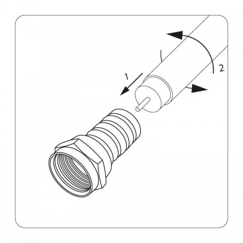 Разъем F RG-6 (3003-2) (уп.100шт) PROCONNECT 05-4003-6