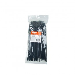 Хомут кабельный 9х260 усиленный с двойн. горизонтальным замком nylon-12 черн. (уп.100шт) Rexant 07-0269