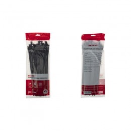 Хомут кабельный 7.6х300 нейл. черн. (уп.100шт) Rexant 07-0303