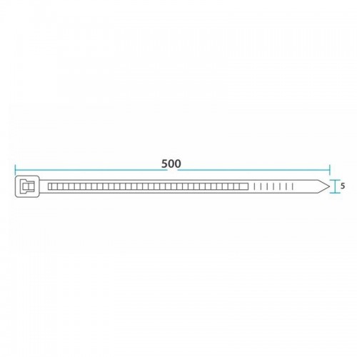 Хомут кабельный 4.8х500 нейл. черн. (уп.100шт) Rexant 07-0501