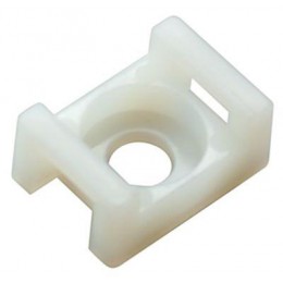 Площадка для крепления стяжки 22х16мм (ПС-2) бел. (уп.100шт) Rexant 07-2102