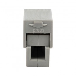 Клемма СМК 224-112 для светильника 2-проводная 1.0-2.5/0.5-2.5кв.мм бел. (уп.100шт) Rexant 07-2411