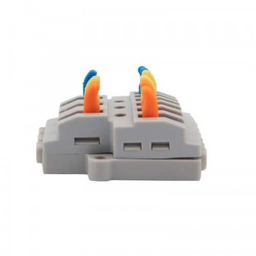 Клемма строительно-монтажная СМК проходная разветвительная 3х2 3п с монтажной площадкой 1 ввод 2 вывода на полюс (уп.5шт) Rexant 07-5233-05