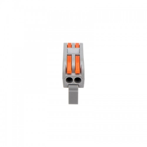 Клемма строительно-монтажная СМК проходная 222-422D 2п 0.08-4кв.мм с креплением на DIN-рейку сер. (уп.5шт) Rexant 07-5239-05