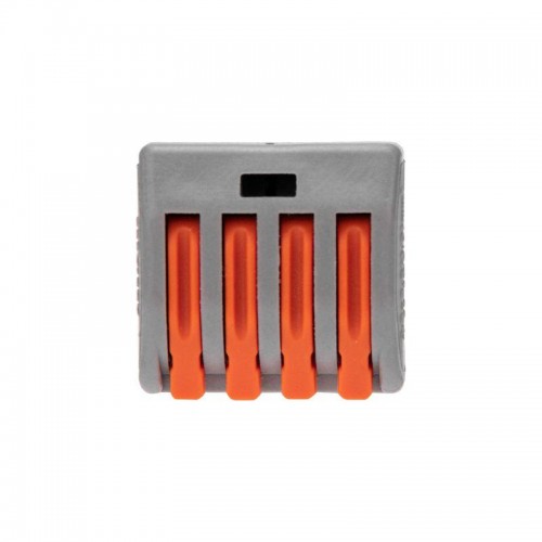 Клемма универсальная СМК 222-414 4-проводная сер. 0.08-2.5/4кв.мм (уп.50шт) Rexant 07-5254-4