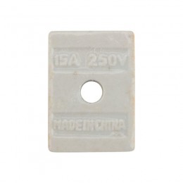 Клемма керамическая винтовая 10кв.мм 2 пары контактов с крепежным отверстием (уп.100шт) Rexant 07-6222