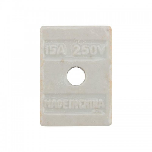 Клемма керамическая винтовая 10кв.мм 2 пары контактов с крепежным отверстием (уп.100шт) Rexant 07-6222