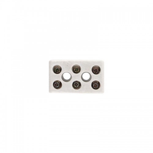 Клемма керамическая винтовая 10кв.мм 3 пары контактов с крепежным отверстием (уп.84шт) Rexant 07-6226