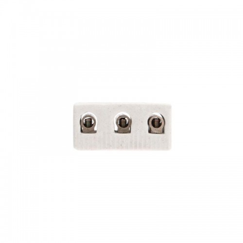 Клемма керамическая винтовая 10кв.мм 3 пары контактов с крепежным отверстием (уп.84шт) Rexant 07-6226