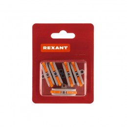 Клемма строительно-монтажная СМК проходная 222-421P 1п 0.08-4кв.мм с монтажной площадкой сер. (уп.5шт) Rexant 07-6261-05