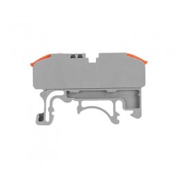 Клемма строительно-монтажная СМК проходная 222-421D 1п 0.08-4кв.мм с креплением на DIN-рейку сер. (уп.5шт) Rexant 07-6263-1-05