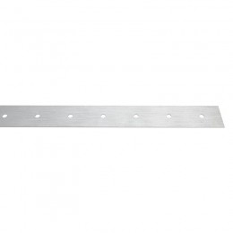 Лента монтажная перфорированная 20х0.55мм прямая тарная полоса оцинк. (уп.25м) Rexant 07-7123-4