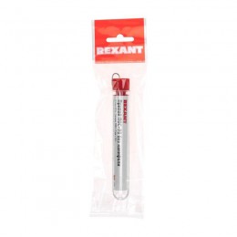 Припой без канифоли ПОС-90 10г d1.0мм (Sn90 Pb10) колба Rexant 09-3094