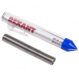 Припой с канифолью 20гр. d1.0мм (Sn60 Pb40 Flux 2.2%) REXANT 09-3103