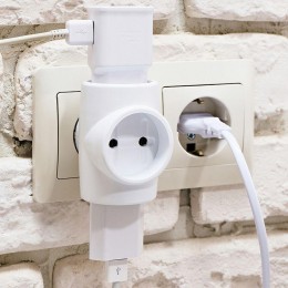 Разветвитель 3-м без заземл. 6-10А 220В евростандарт Rexant 11-1068