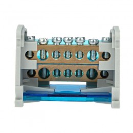 Шина на DIN-рейку в корпусе (кросс-модуль) 2х7 Rexant 11-2302-7