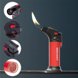 Турбо-горелка газовая заправляемая GT-11 с пьезоподжигом красн. Rexant 12-0011-2