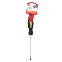 Отвертка шлицевая SL 4х100мм двухкомпонентн. рукоятка Rexant 12-6424