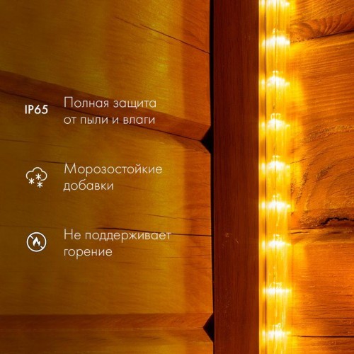 Шнур светодиодный Дюралайт фиксинг 2Вт 36LED/м бел. (уп.100м) Neon-Night 121-155