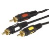 Шнур 3RCA Plug - 3RCA Plug 5м (GOLD) Rexant 17-0215