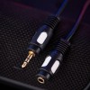 Шнур 3.5 Stereo Plug - 3.5 Stereo Jack 3м (GOLD) Rexant 17-4015