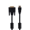 Шнур HDMI - DVI-D gold 3м с фильтрами Rexant 17-6305