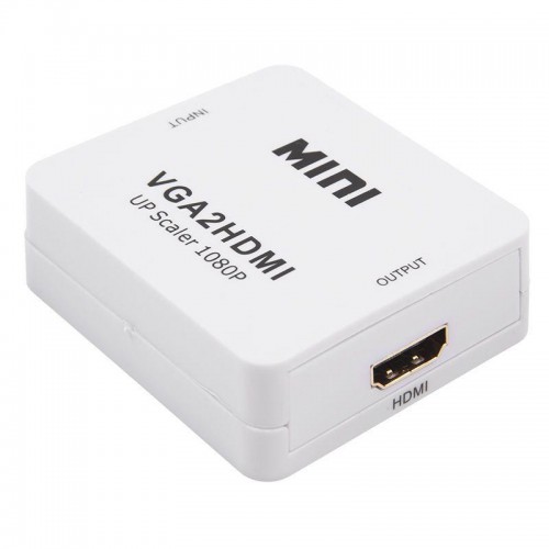 Конвертер VGA + Стерео 3.5мм на HDMI пластик бел. Rexant 17-6930