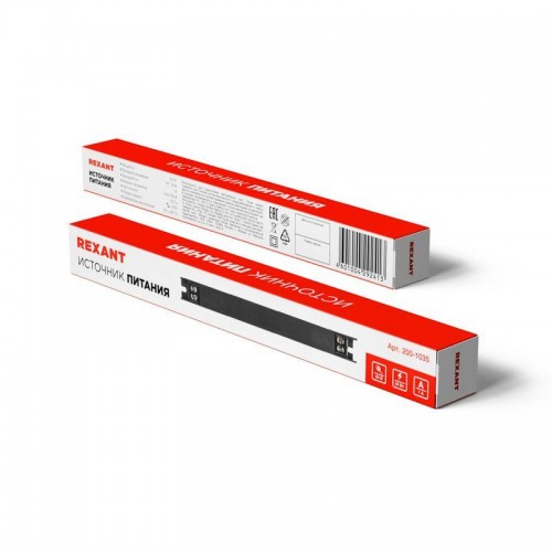 Источник питания (драйвер) 24В 24Вт IP20 с разъемами под винт ультратонкий Rexant 200-1035