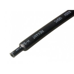 Трубка термоусадочная двустенная клеевая 18/6 (3:1) 1м черн. Rexant 21-9008