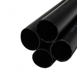 Трубка термоусадочная среднестен. клеевая 33/8 (3-4:1) 1м черн. (уп.4шт) Rexant 26-0033