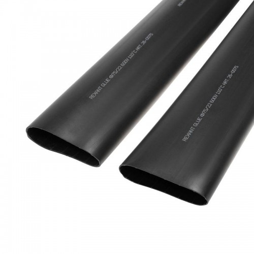 Трубка термоусадочная среднестен. клеевая 75/22 (3-4:1) черн. 1м Rexant 26-0075
