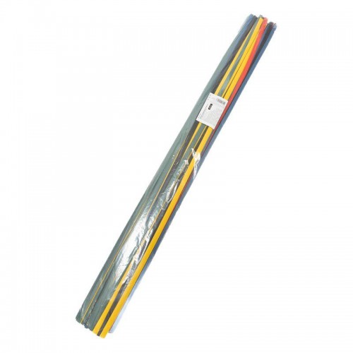 Набор трубок термоусадочных ТУТ 8.0/4.0мм 1м (уп.50шт) 5 цветов Rexant 29-0158