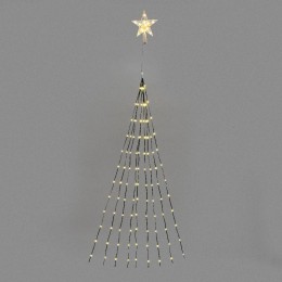 Гирлянда светодиодная из росы с макушкой на елку 9 нитейх2м 200LED тепл. бел. эффект водопада 230В Neon-Night 315-896