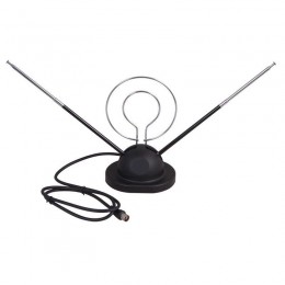 Антенна ТВ комнатная RX-105 телескопич. на подставке с кольцом VHF; UHF 47-860 MHz REXANT 34-0105