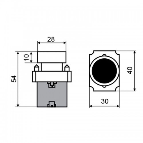 Кнопка XB2 зел. NO Rexant 36-5522