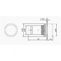 Кнопка EB22 возвратная желт. NO+NC 300В Rexant 36-5532