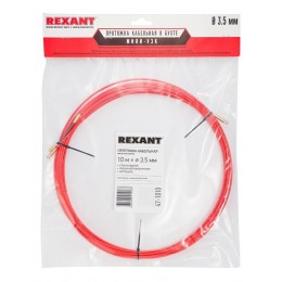 Протяжка кабельная (мини УЗК в бухте) стеклопруток d3.5мм 10м красн. Rexant 47-1010