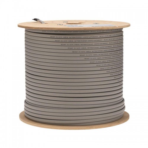 Кабель греющий (нагрев.) саморег. SRL24-2 неэкранированный 24Вт/м 0.9кв.мм/70м 300м Rexant 51-0276